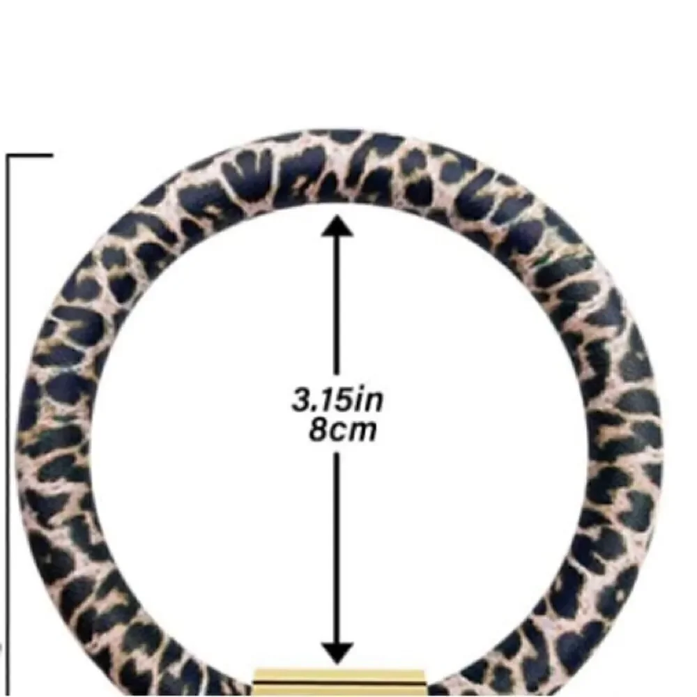 Leopard Print key ring bracelet